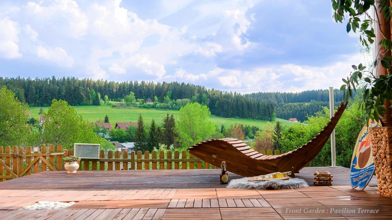 Entire House In Schwarzwald With Mountain View, Private Sauna, Gym, Garden And Terraces Unterkirnach Exterior foto