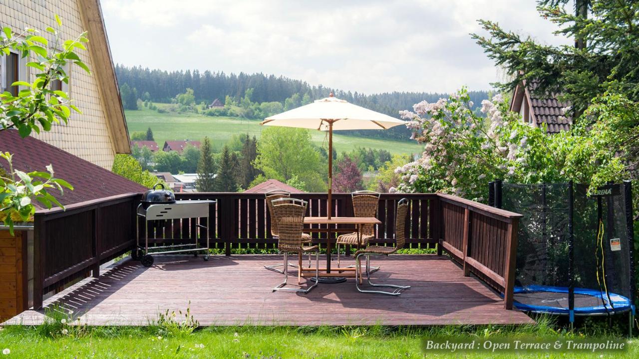 Entire House In Schwarzwald With Mountain View, Private Sauna, Gym, Garden And Terraces Unterkirnach Exterior foto